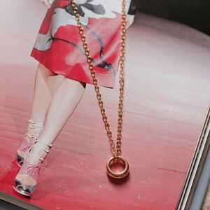 Ember&Dahlia Mini Ring GOLD Pendant Necklace